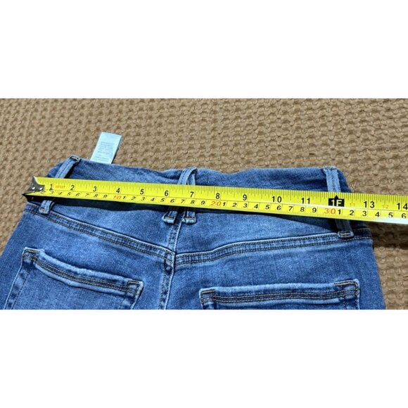 Good American Good Legs High Rise Straight Jeans Size 20 Light Wash Style GL873T - Picture 8 of 8